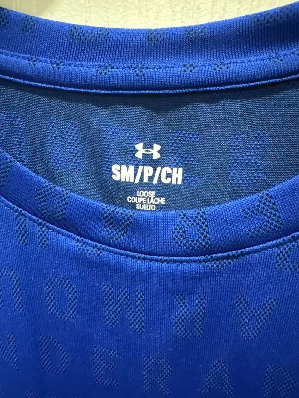 Under Armour Women's Royal Blue Jacquard Logo Tech Short Sleeve T-Shirt Size SM - Picture 3 of 9